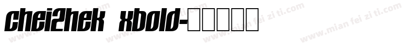 chei2hek xbold字体转换